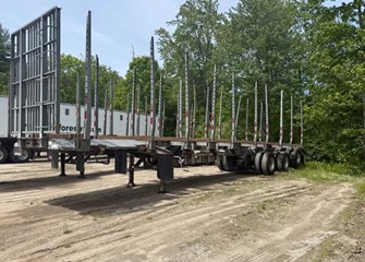 2021 Manac Galvanized 48ft Log Trailer